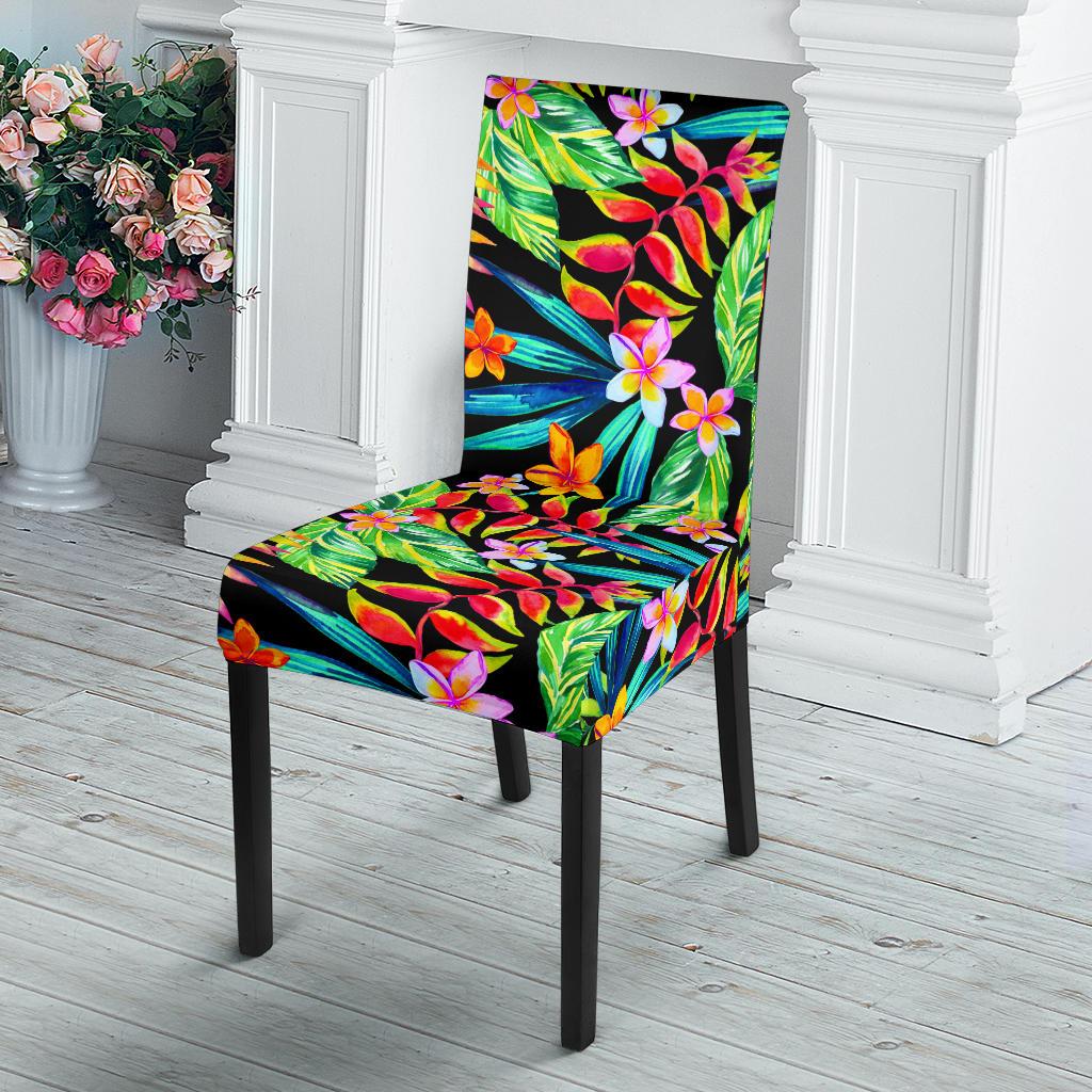 Heliconia Pattern Print Design HL09 Dining Chair Slipcover-JORJUNE.COM