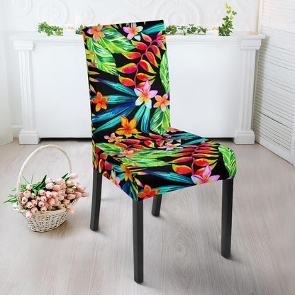 Heliconia Pattern Print Design HL09 Dining Chair Slipcover-JORJUNE.COM