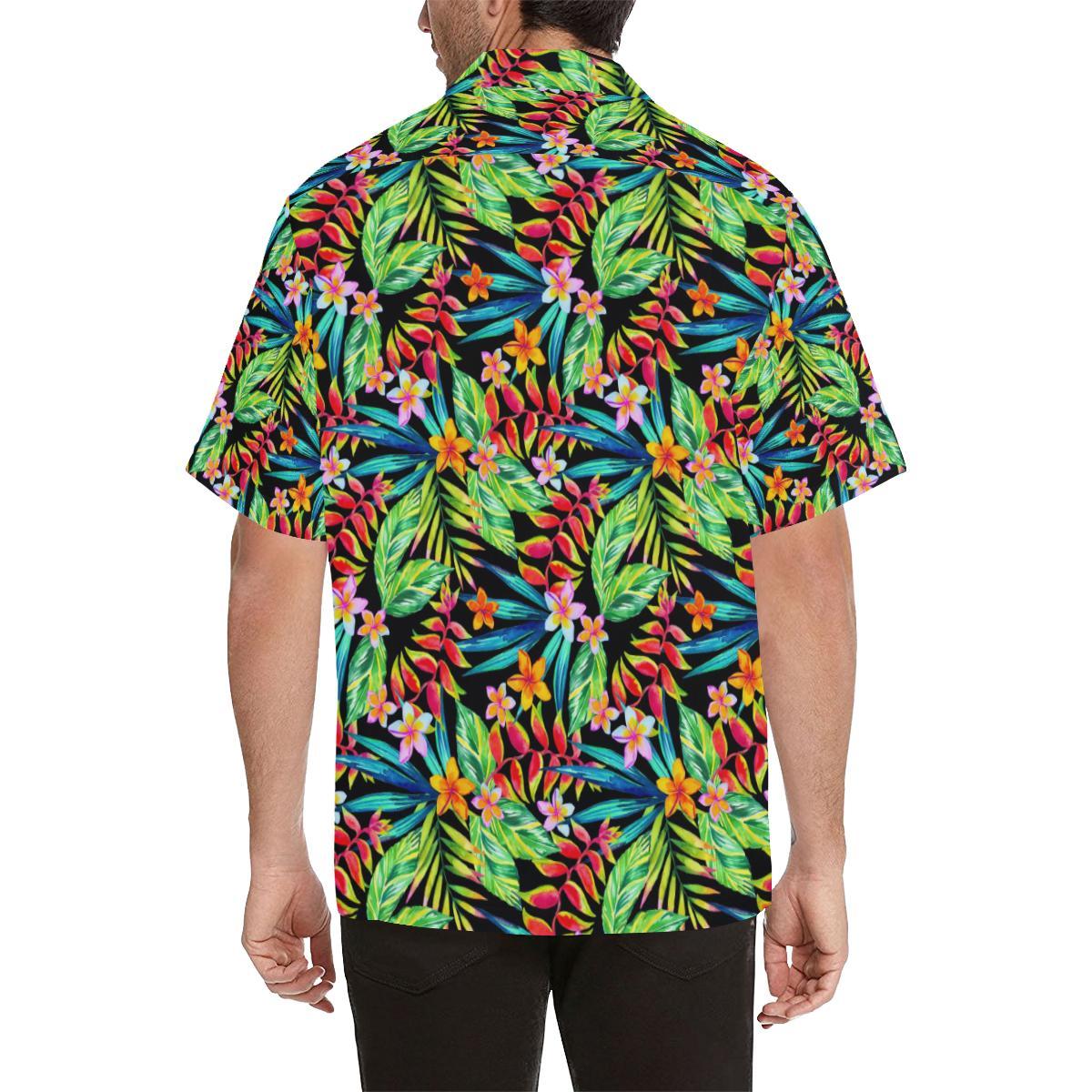 Heliconia Pattern Print Design HL09 Men Hawaiian Shirt-JorJune