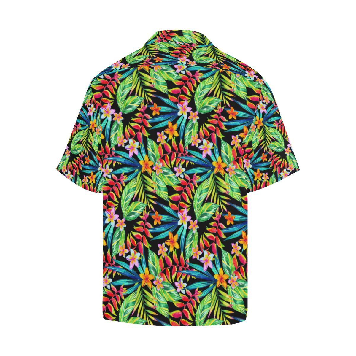 Heliconia Pattern Print Design HL09 Men Hawaiian Shirt-JorJune