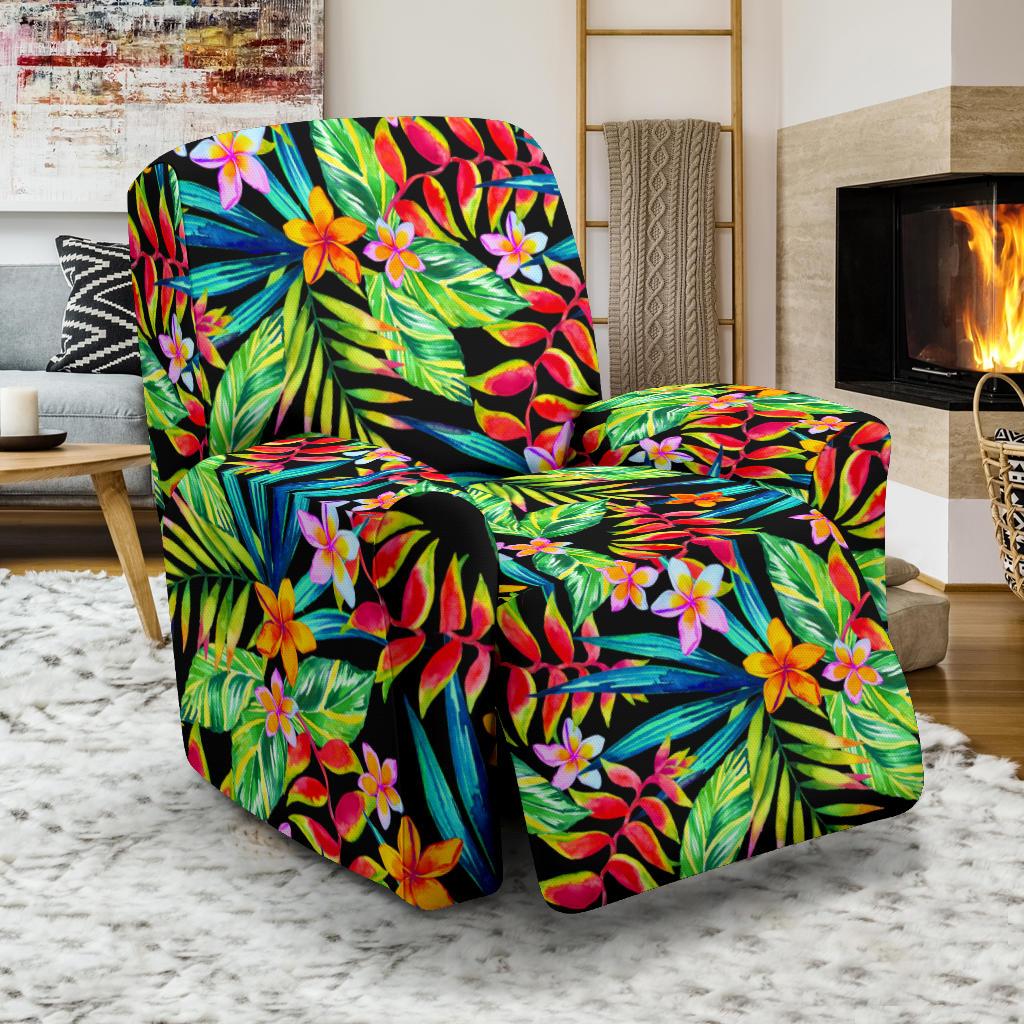 Heliconia Pattern Print Design HL09 Recliner Slipcover-JORJUNE.COM
