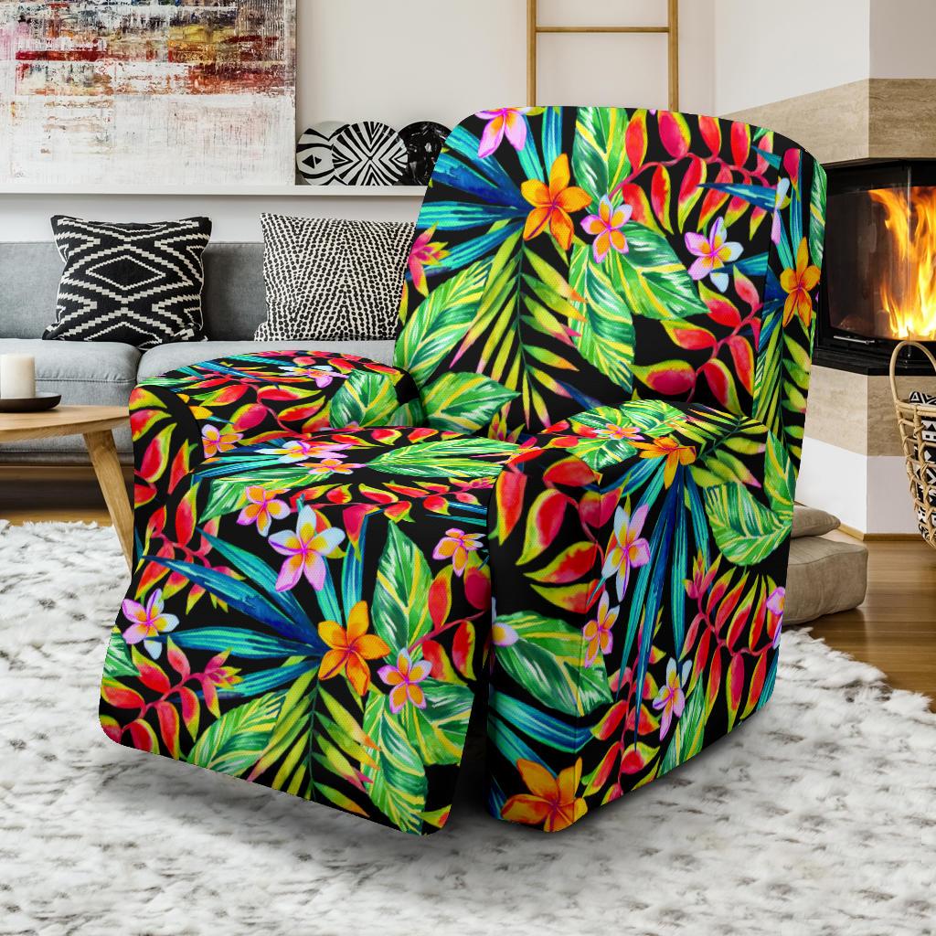 Heliconia Pattern Print Design HL09 Recliner Slipcover-JORJUNE.COM
