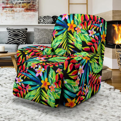 Heliconia Pattern Print Design HL09 Recliner Slipcover-JORJUNE.COM