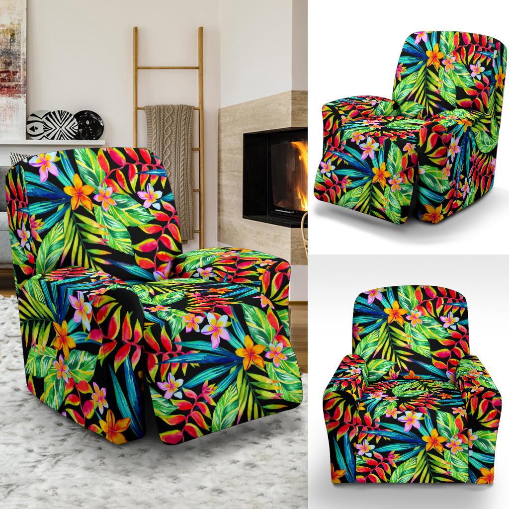 Heliconia Pattern Print Design HL09 Recliner Slipcover-JORJUNE.COM