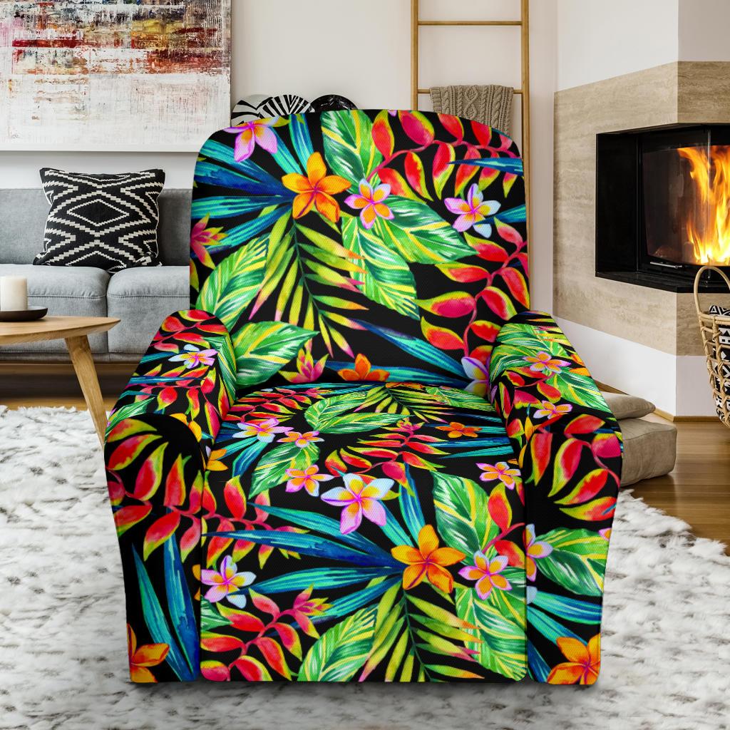 Heliconia Pattern Print Design HL09 Recliner Slipcover-JORJUNE.COM