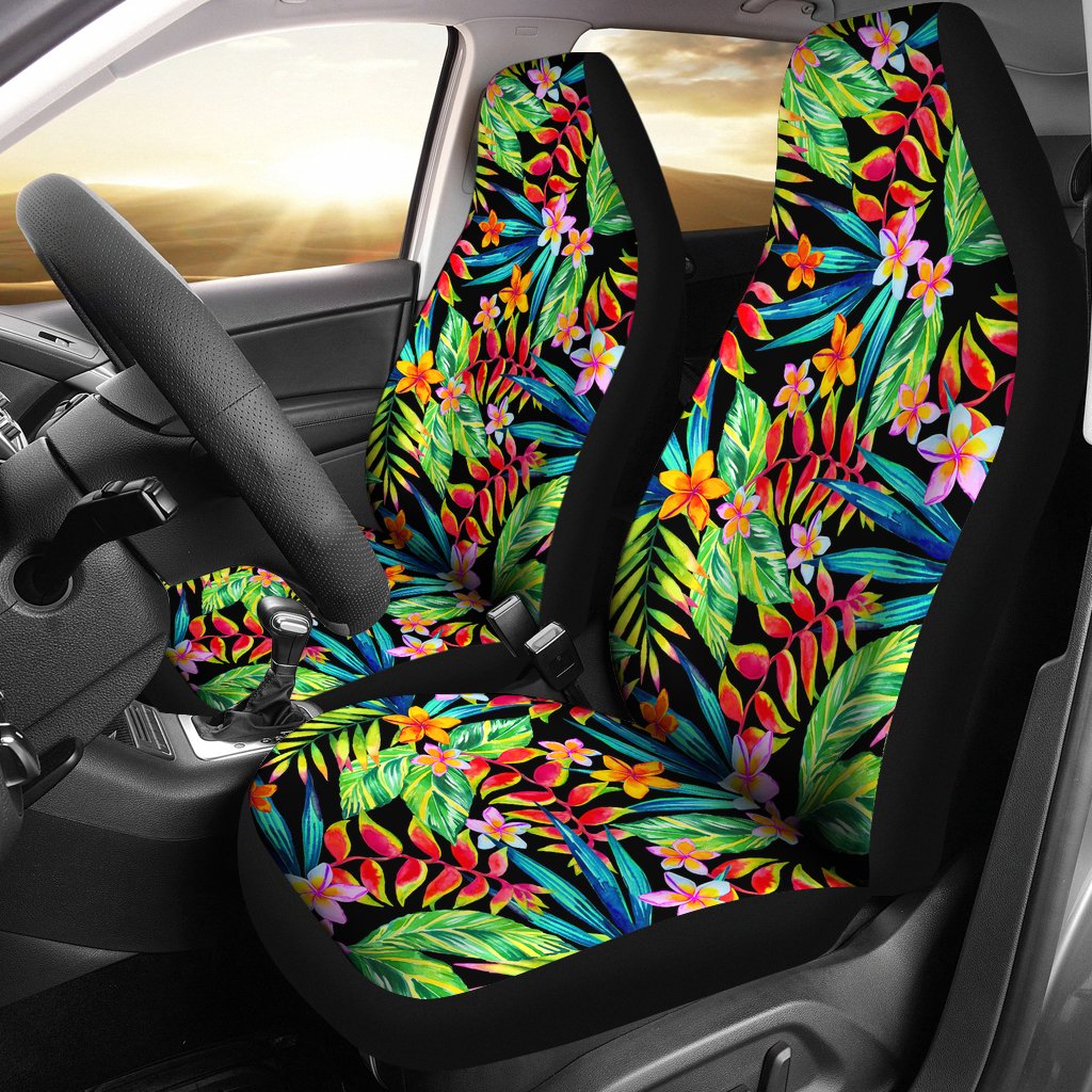 Heliconia Pattern Print Design HL09 Universal Fit Car Seat Covers-JorJune