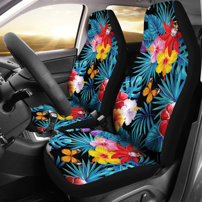 Hibiscus Butterfly Hawaiian Flower Universal Fit Car Seat Covers