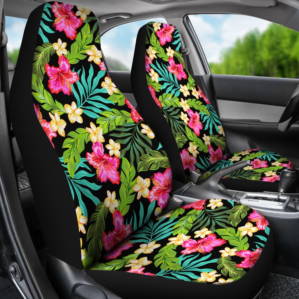 Hibiscus Colorful Hawaiian Flower Universal Fit Car Seat Covers