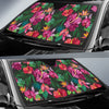 Hibiscus Hawaiian Design Print Pattern Car Sun Shade-JorJune
