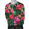 Hawaiian Flower Hibiscus Tropical Men Crewneck Sweatshirt