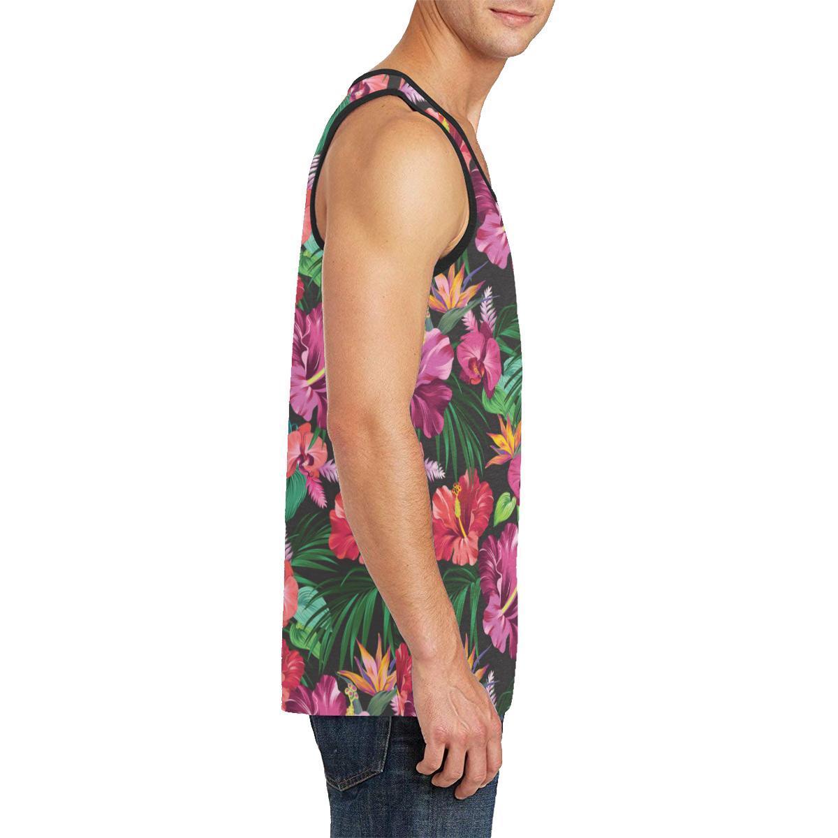 Hawaiian Flower Hibiscus tropical Men Tank Top