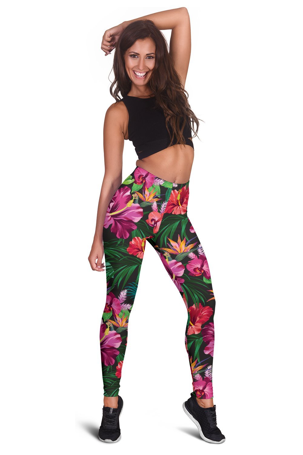 Hawaiian Flower Hibiscus Tropical Women Leggings
