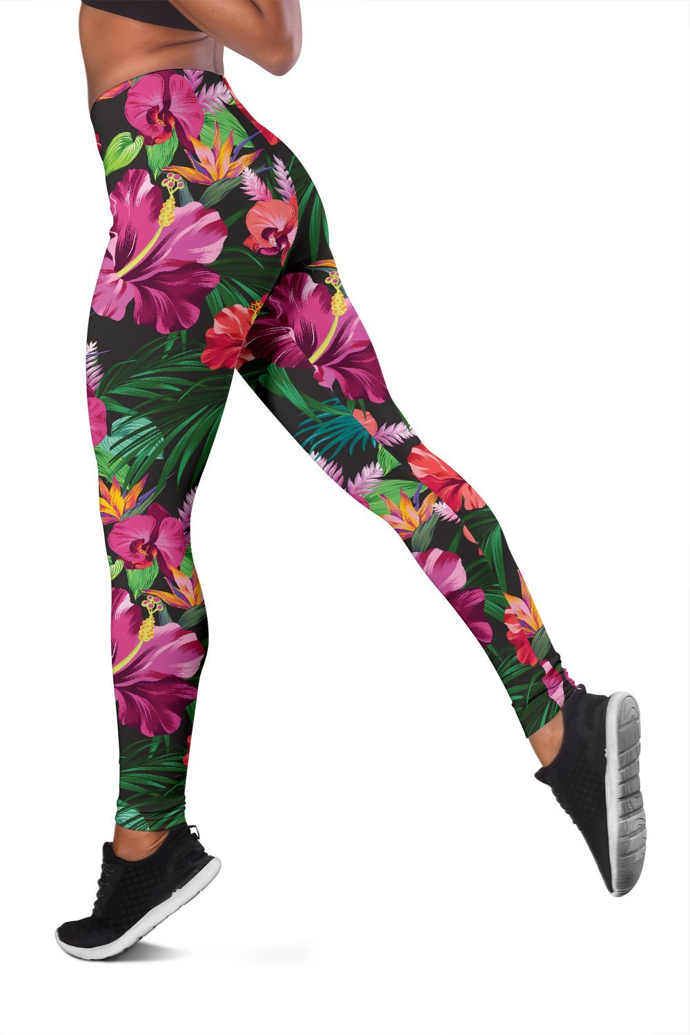 Hawaiian Flower Hibiscus Tropical Women Leggings