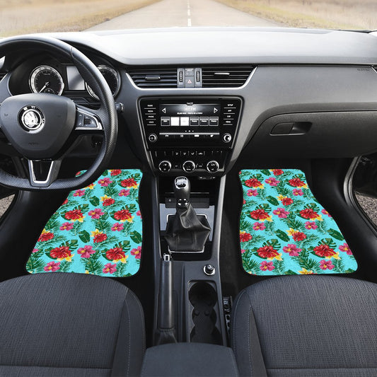 Hibiscus Hawaiian Flower Car Floor Mats