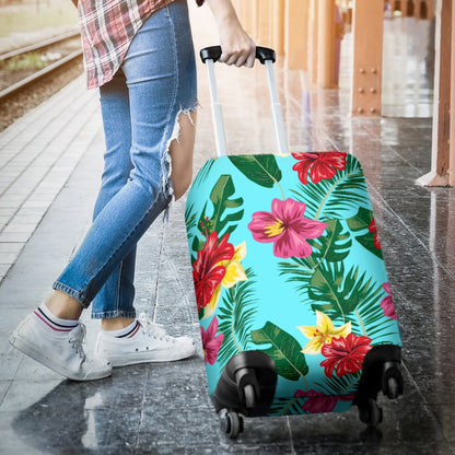 Hibiscus Hawaiian Flower Luggage Cover Protector