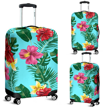 Hibiscus Hawaiian Flower Luggage Cover Protector