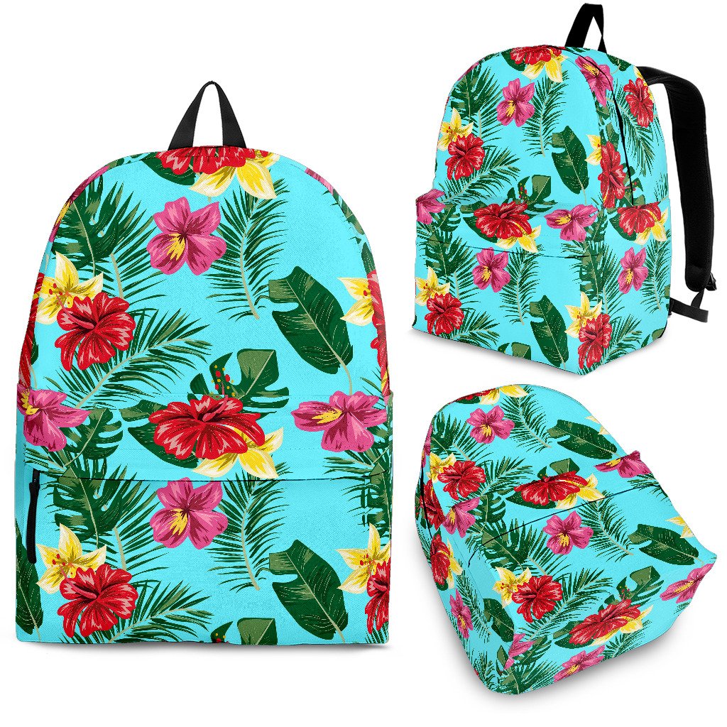 Hawaiian flower cheap backpack