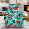 Hibiscus Hawaiian Flower Recliner Slipcover-JORJUNE.COM