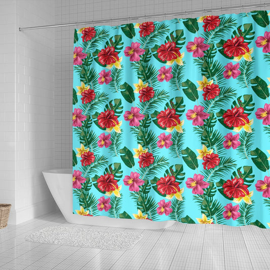 Hibiscus Hawaiian Flower Shower Curtain