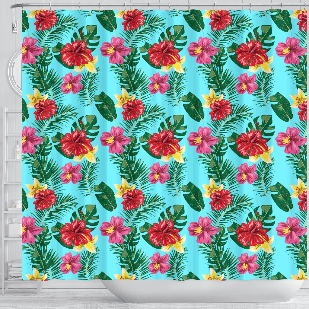 Hibiscus Hawaiian Flower Shower Curtain