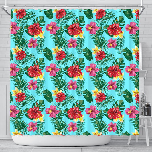 Hibiscus Hawaiian Flower Shower Curtain