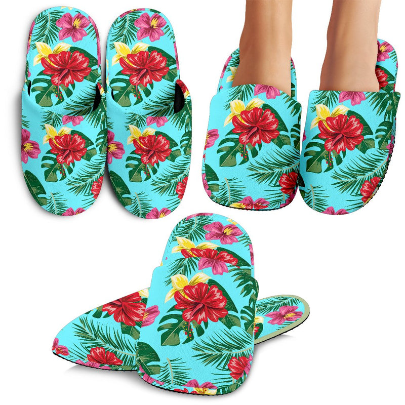 Hibiscus Hawaiian Flower Slippers