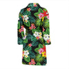 Hibiscus Hawaiian Flower Tropical Men Bath Robe