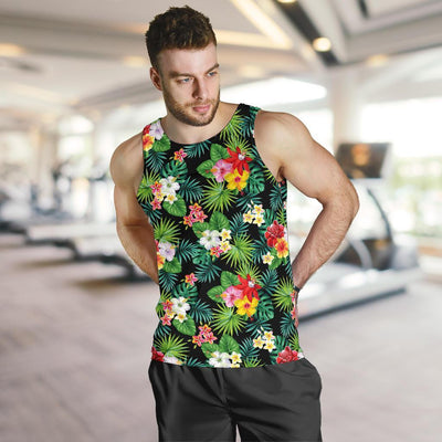 Hibiscus Hawaiian flower tropical Men Tank Top