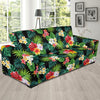 Hibiscus Hawaiian flower tropical Sofa Slipcover-JORJUNE.COM