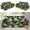 Hibiscus Hawaiian flower tropical Sofa Slipcover-JORJUNE.COM