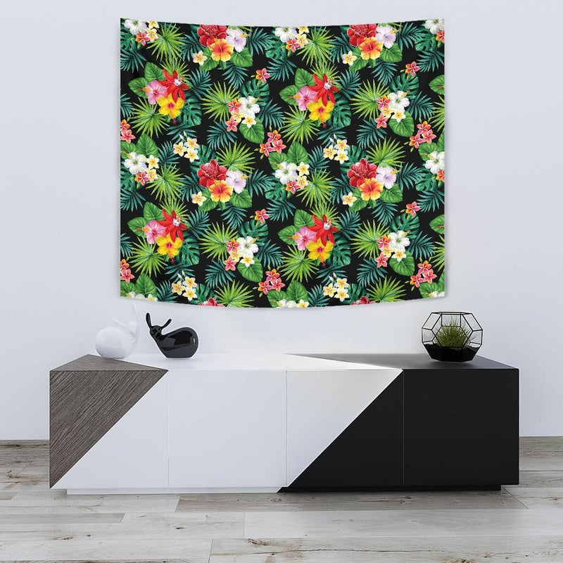 Hibiscus Hawaiian flower tropical Tapestry