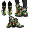 Hibiscus Hawaiian Flower Tropical Women Leather Boots