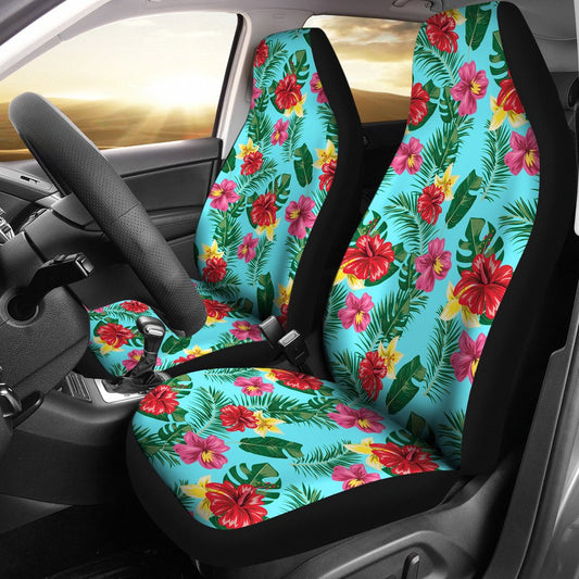 Hibiscus Hawaiian Flower Universal Fit Car Seat Covers