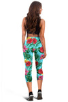 Hibiscus Hawaiian Flower Women Capris