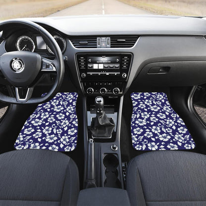 Hibiscus Pattern Print Design HB010 Car Floor Mats-JorJune