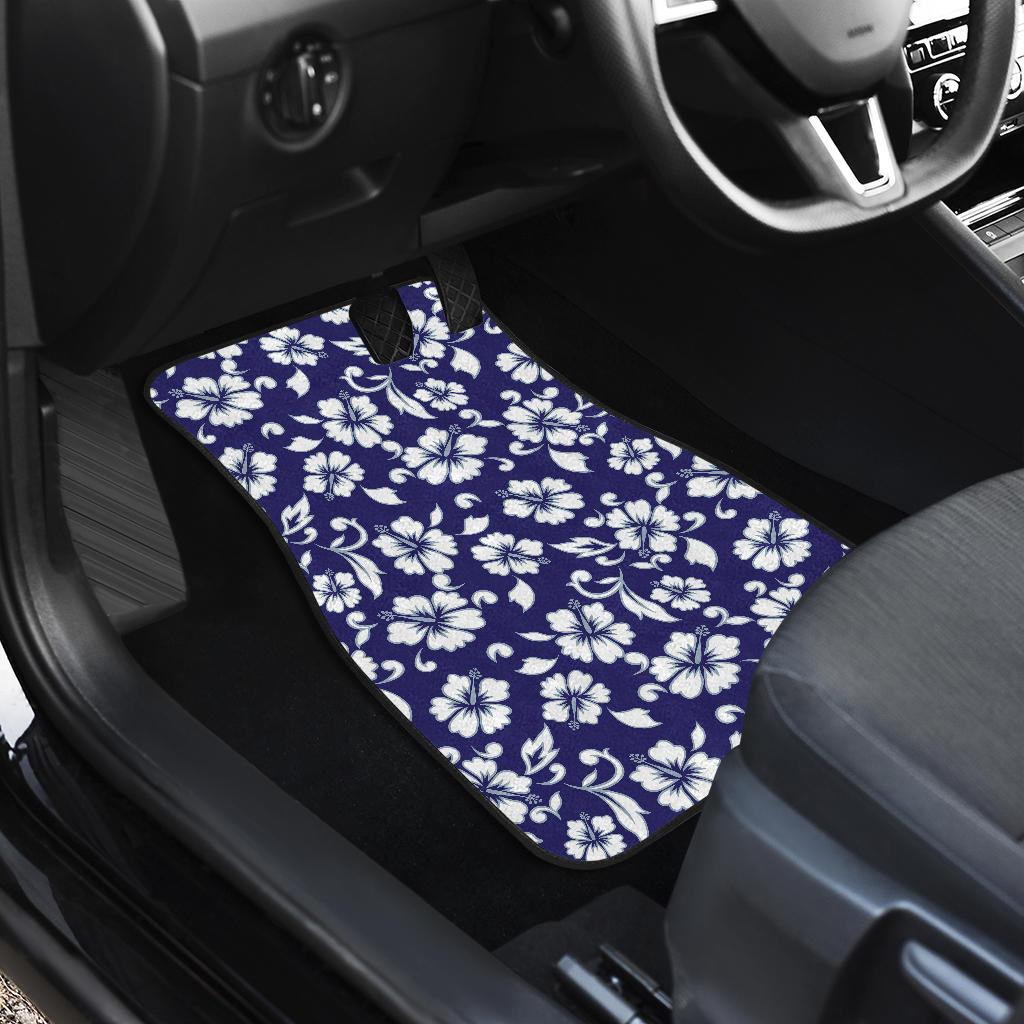Hibiscus Pattern Print Design HB010 Car Floor Mats-JorJune