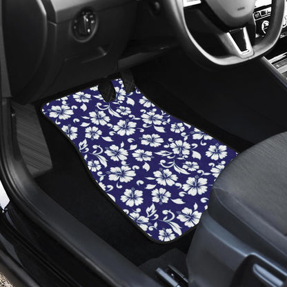 Hibiscus Pattern Print Design HB010 Car Floor Mats-JorJune