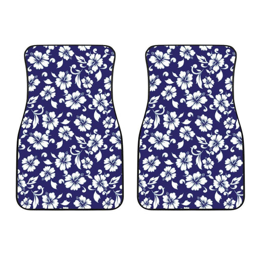 Hibiscus Pattern Print Design HB010 Car Floor Mats-JorJune