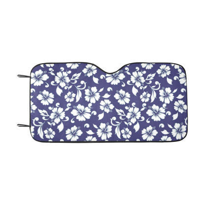 Hibiscus Pattern Print Design HB010 Car Sun Shade-JorJune