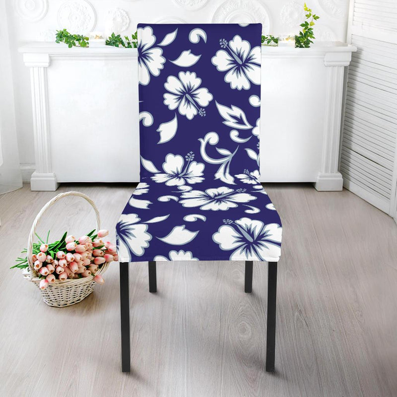 Hibiscus Pattern Print Design HB010 Dining Chair Slipcover-JORJUNE.COM