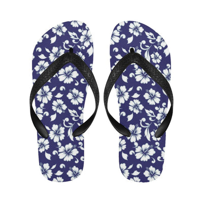 Hibiscus Pattern Print Design HB010 Flip Flops-JorJune