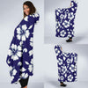 Hibiscus Pattern Print Design HB010 Hooded Blanket-JORJUNE.COM