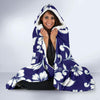 Hibiscus Pattern Print Design HB010 Hooded Blanket-JORJUNE.COM