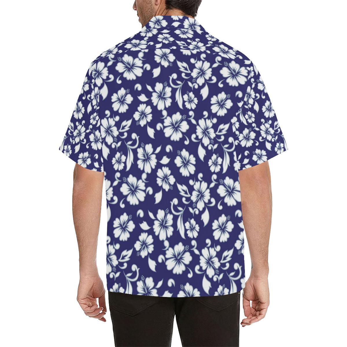 Hibiscus Pattern Print Design HB010 Men Hawaiian Shirt-JorJune