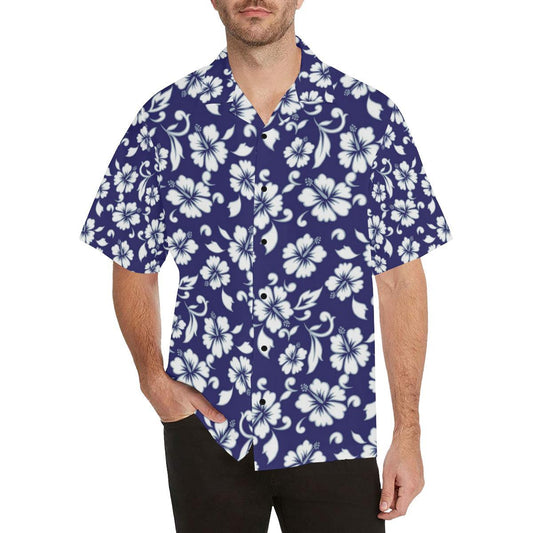 Hibiscus Pattern Print Design HB010 Men Hawaiian Shirt-JorJune