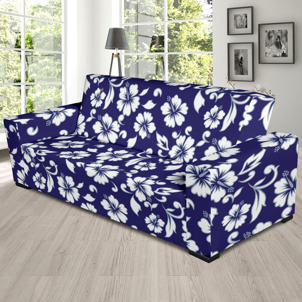 Hibiscus Pattern Print Design HB010 Sofa Slipcover-JORJUNE.COM