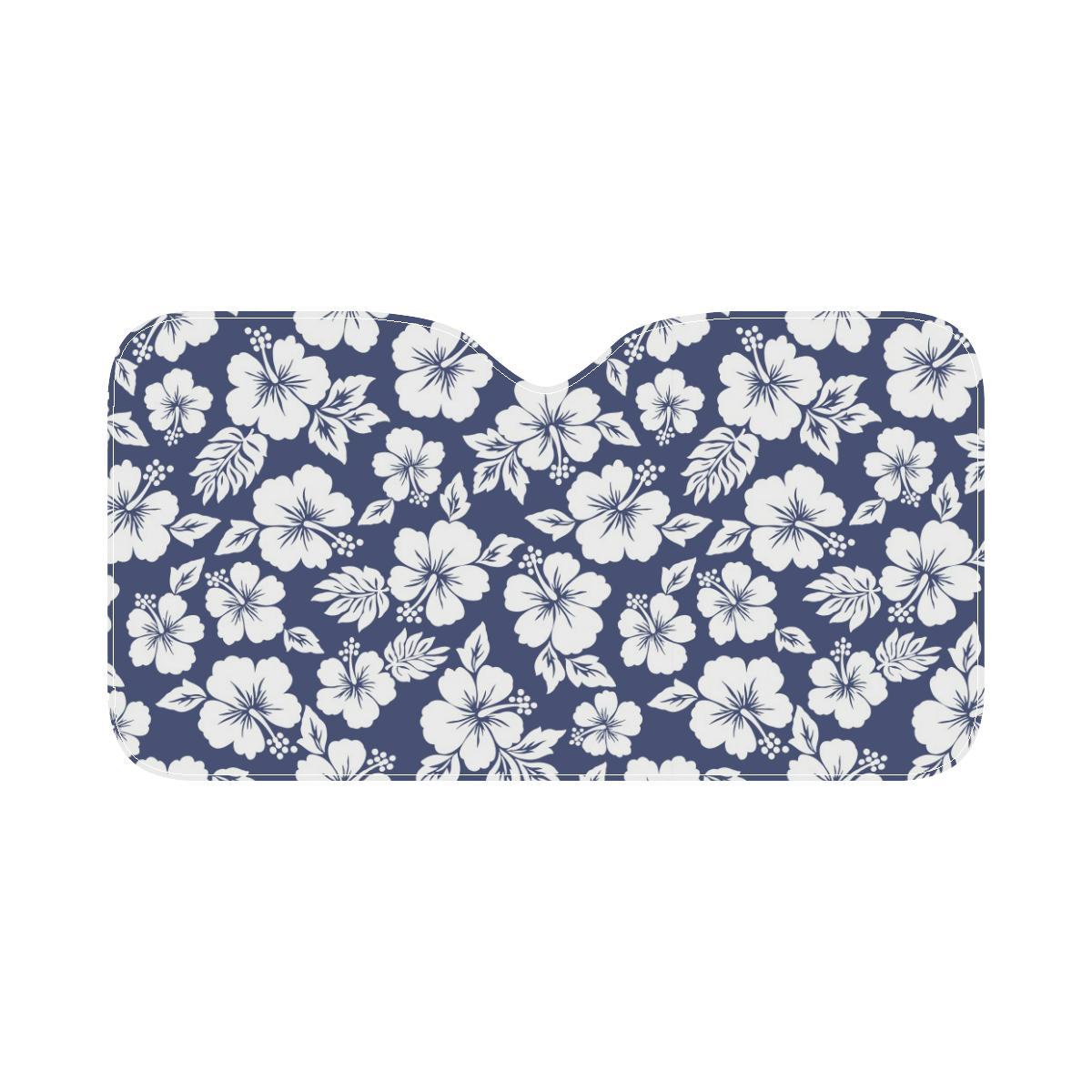 Hibiscus Pattern Print Design HB012 Car Sun Shade-JorJune