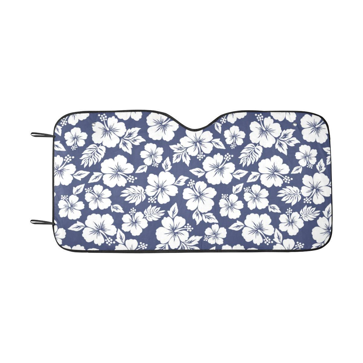 Hibiscus Pattern Print Design HB012 Car Sun Shade-JorJune
