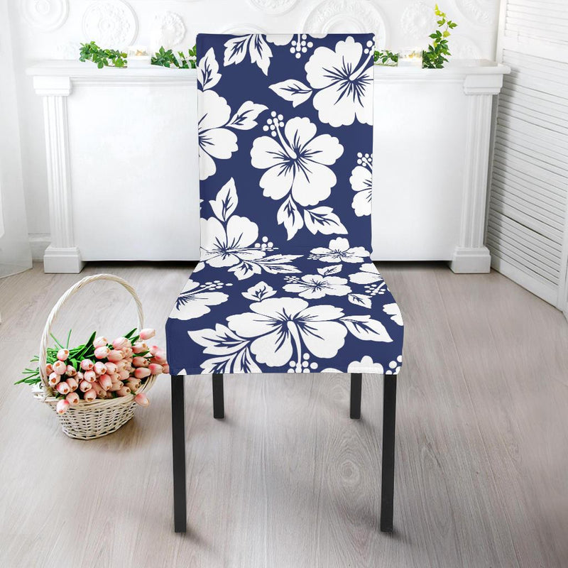 Hibiscus Pattern Print Design HB012 Dining Chair Slipcover-JORJUNE.COM