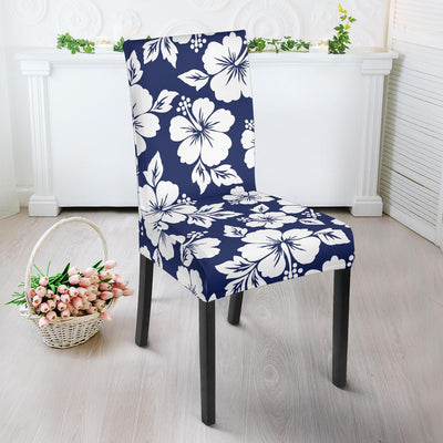 Hibiscus Pattern Print Design HB012 Dining Chair Slipcover-JORJUNE.COM